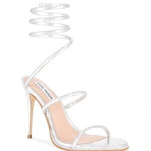 Steve Madden Exotica Heel in Silver Snake